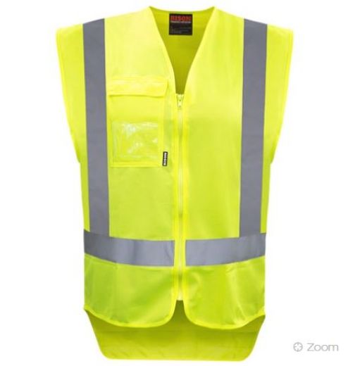 Picture of Hi Vis D/N Zip Vest - Yellow