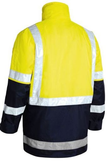 Picture of Taped Hi Vis 5 In 1 Rain Jacket
