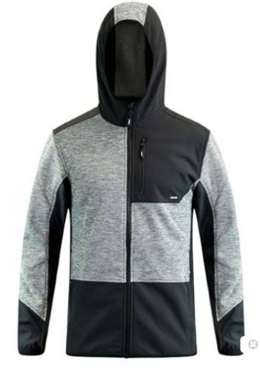 Picture of Hooded Sweatshirt with Soft Shell Contrast Colour