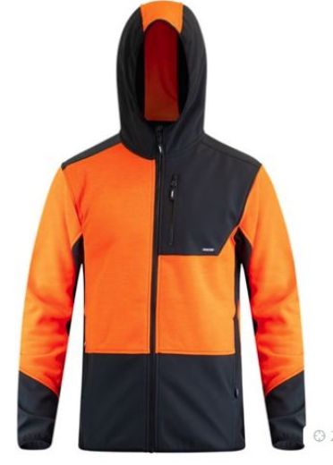 Picture of Hooded Sweatshirt with Soft Shell Contrast Colour