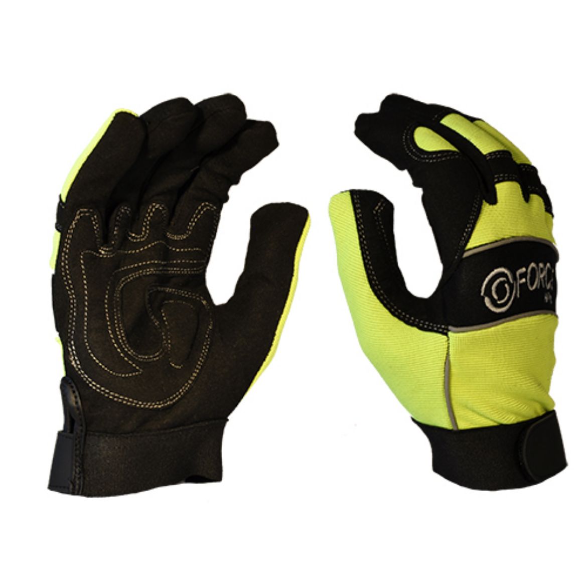 Picture of Full Finger Mechanics Gloves - Hi-Vis