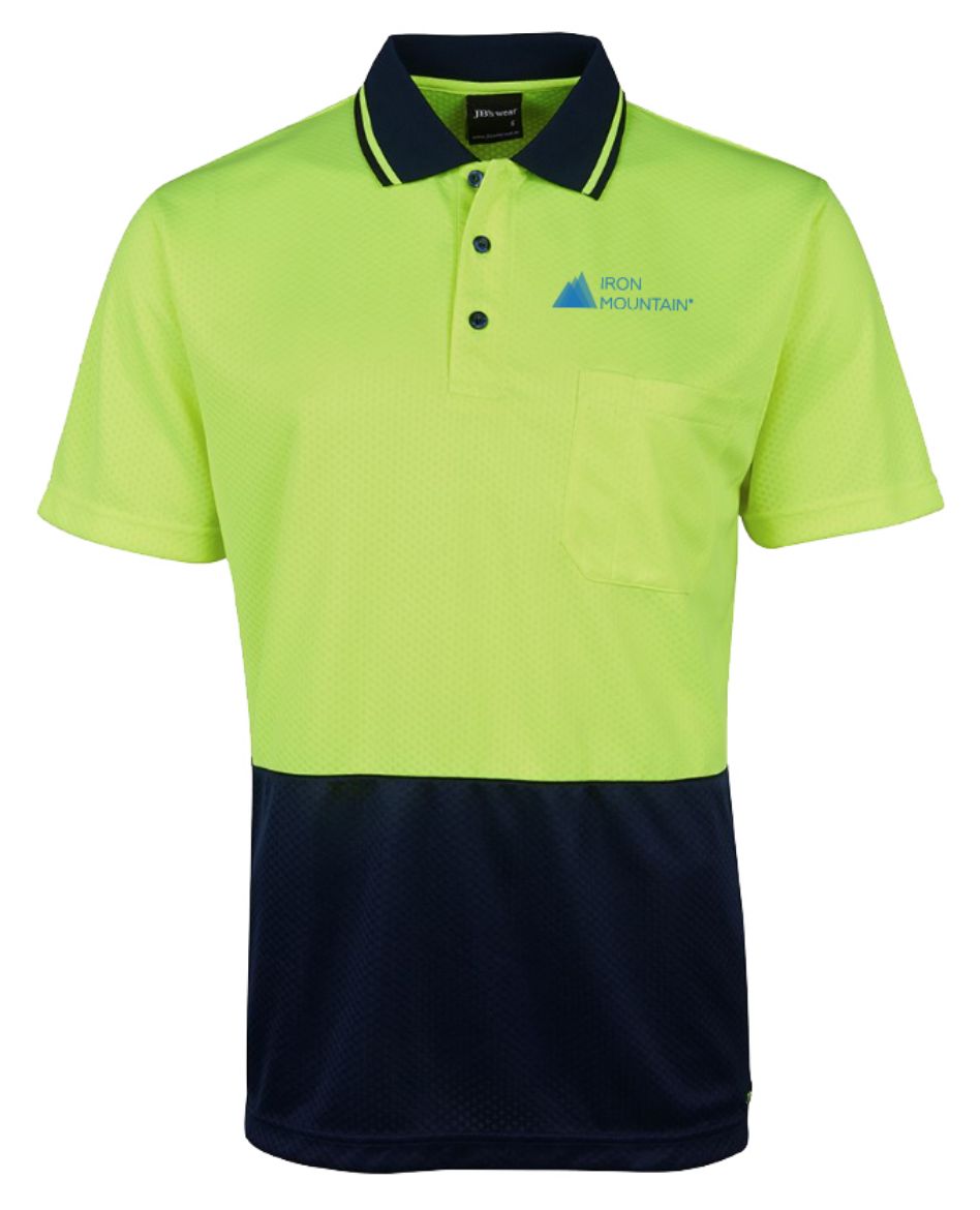 Picture of JB's Hi Vis Jaquard Knit Non Cuff Polo