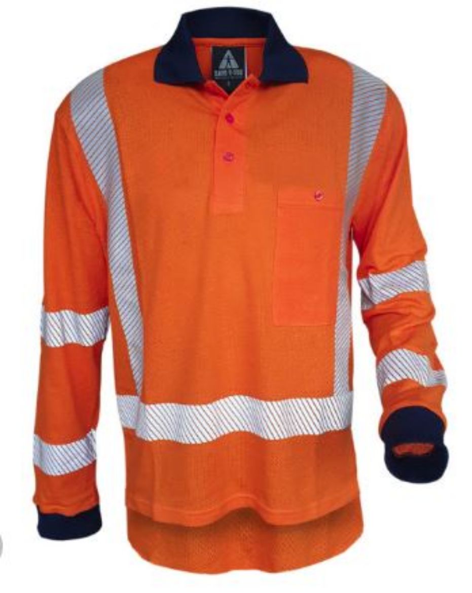 Picture of Breeze TTMC L/S Polo 100% Mesh Cotton