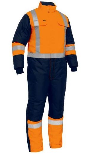 Picture of X Taped Two Tone Hi Vis Freezer Coverall