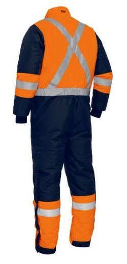 Picture of X Taped Two Tone Hi Vis Freezer Coverall