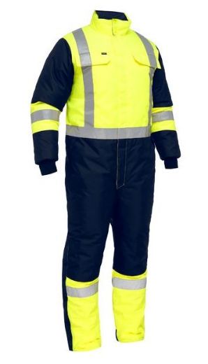 Picture of X Taped Two Tone Hi Vis Freezer Coverall