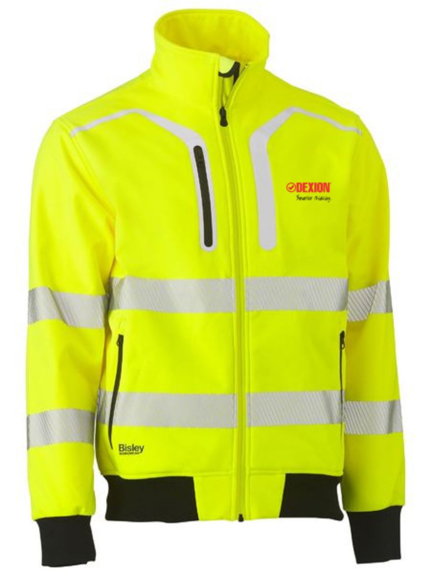 Picture of Taped Hi Vis Soft Shell Bomber Jacket