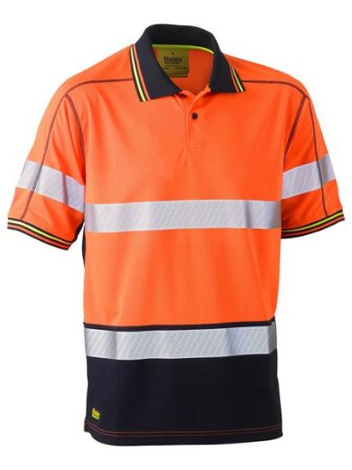 Picture of Taped Hi Vis Polyester Mesh Polo Short Sleeve