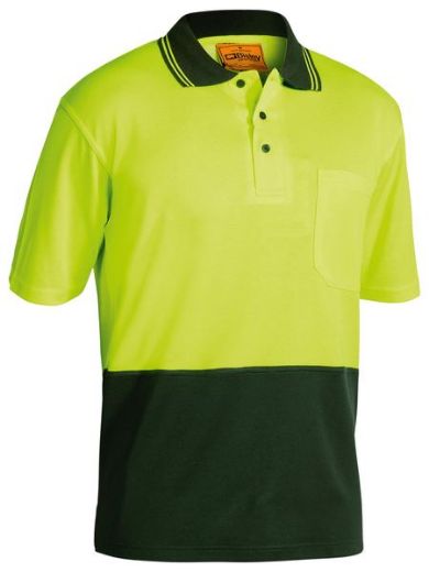 Picture of Hi Vis Polo Shirt Short Sleeve - Cotton Backed
