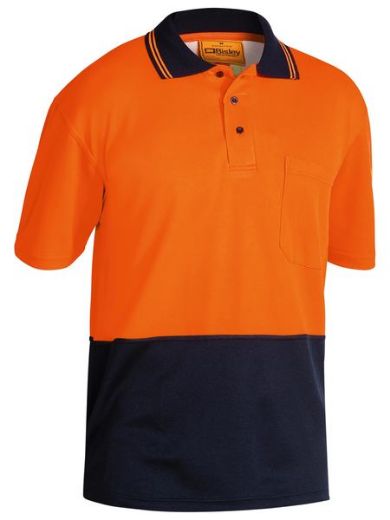 Picture of Hi Vis Polo Shirt Short Sleeve - Cotton Backed