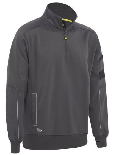 Picture of 1/4 Zip Work Fleece Pullover with Sherpa Lining