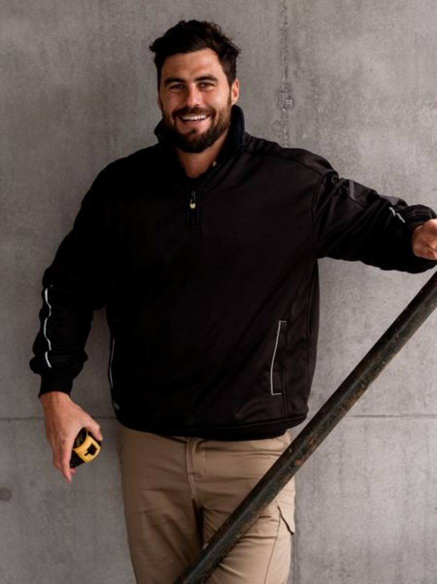 Picture of 1/4 Zip Work Fleece Pullover with Sherpa Lining
