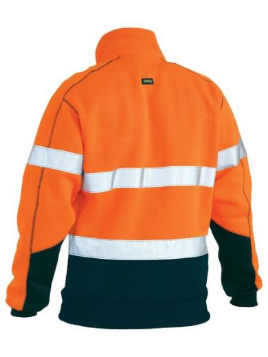 Picture of Taped Hi Vis Fleece Pullover With Sherpa Lining