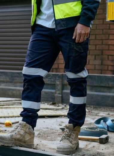 Picture of Taped Biomotion Stretch Cotton Drill Cargo Pants