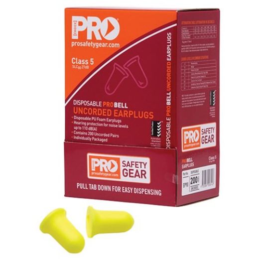 Picture of Pro-Bell Pu Earplugs Uncorded - Box Of 200