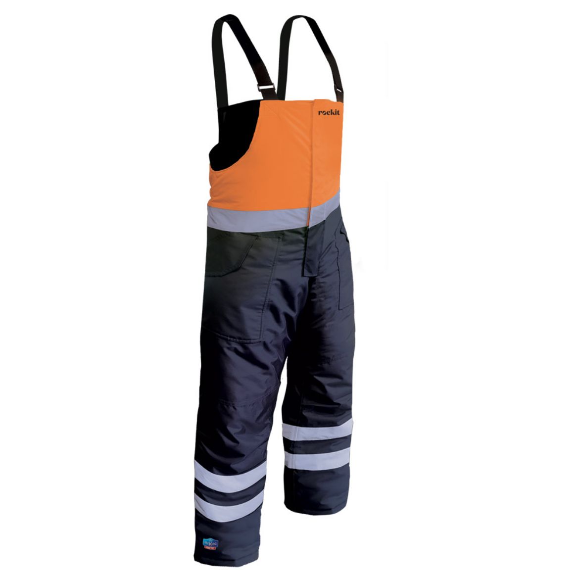 Picture of IceKing Freezer Bib Pant - Orange/Navy