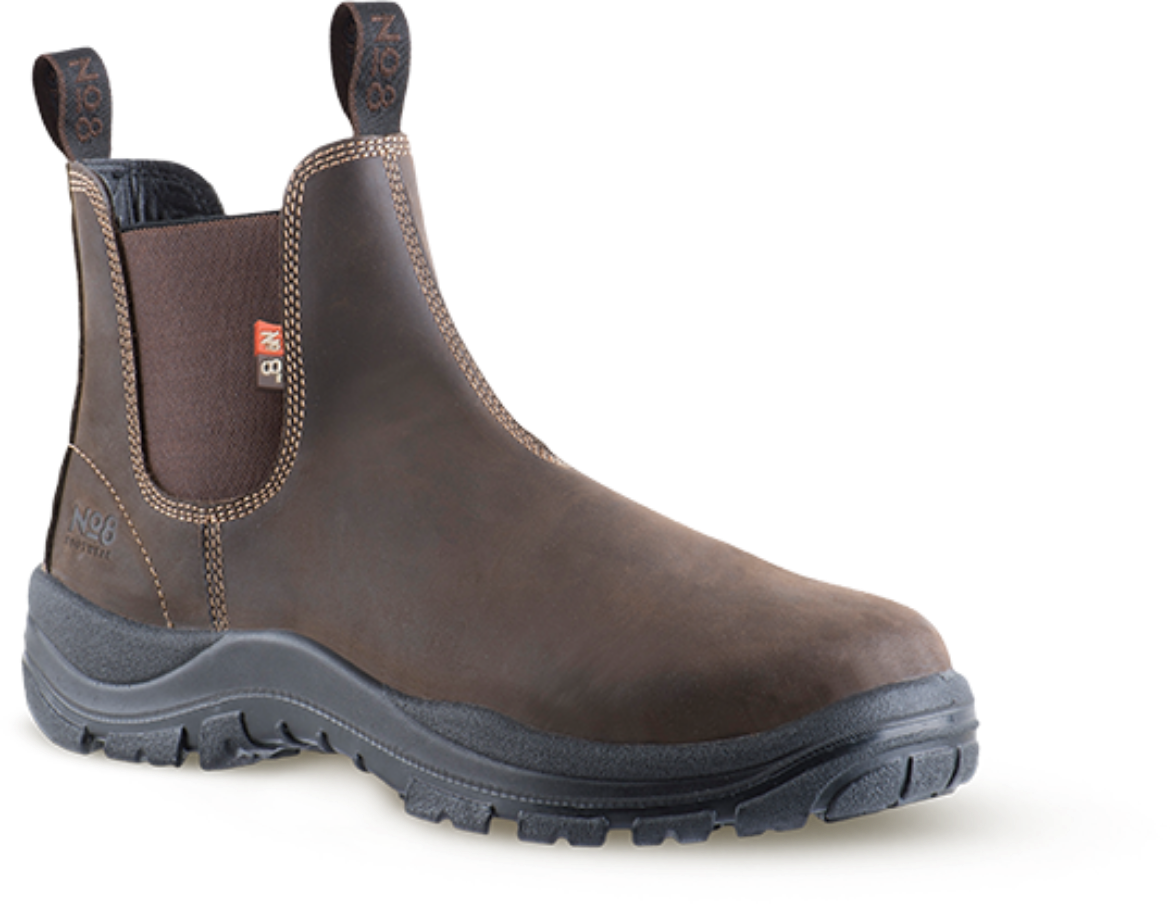 Picture of The Munro Slip On Safety Boots - Weka Brown