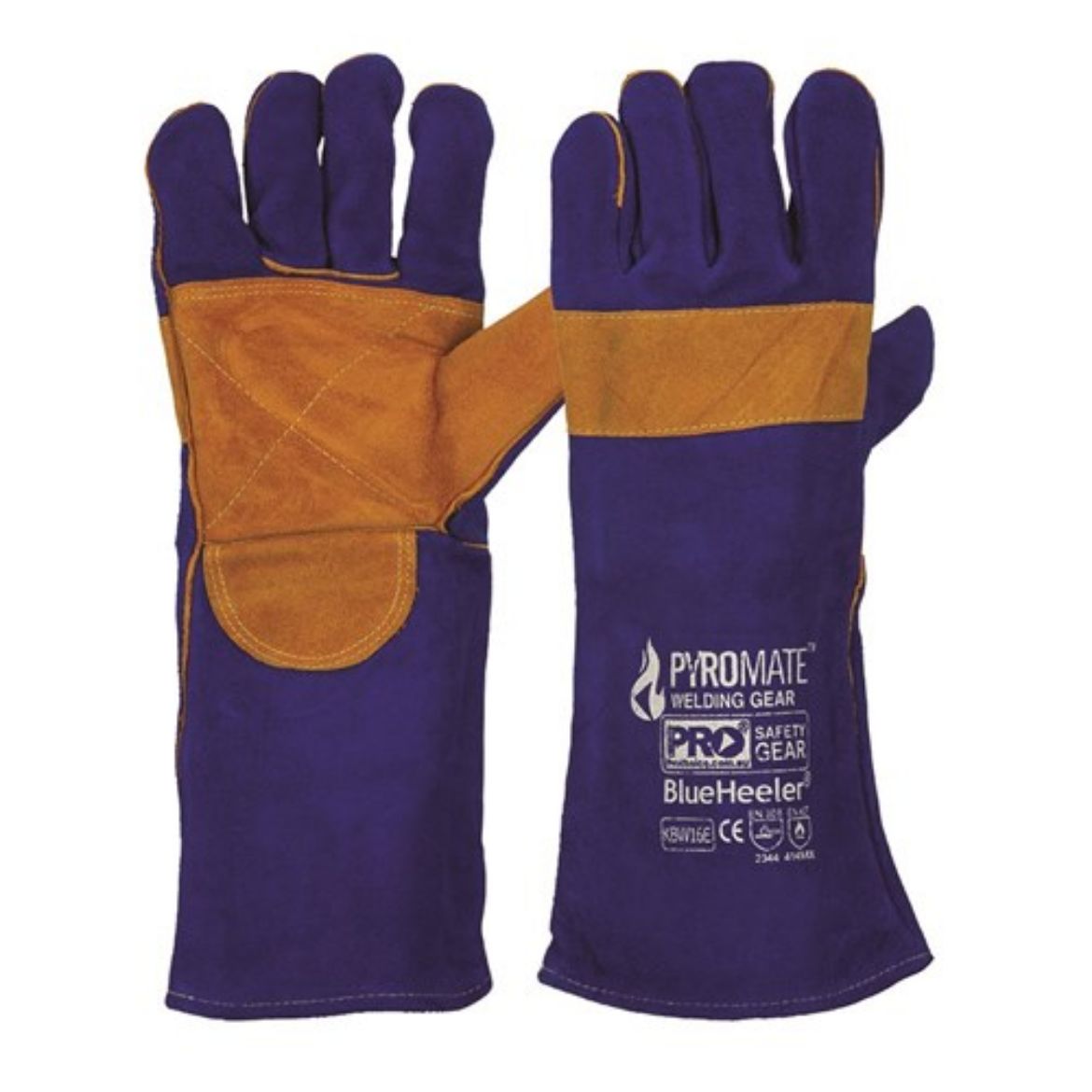 Picture of Pyromate Blue Heeler Blue & Gold Kevlar Stitched Reinforced Length