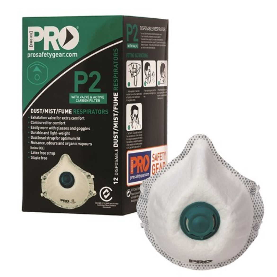 Picture of Respirator P2 With Valve & Carbon Filter