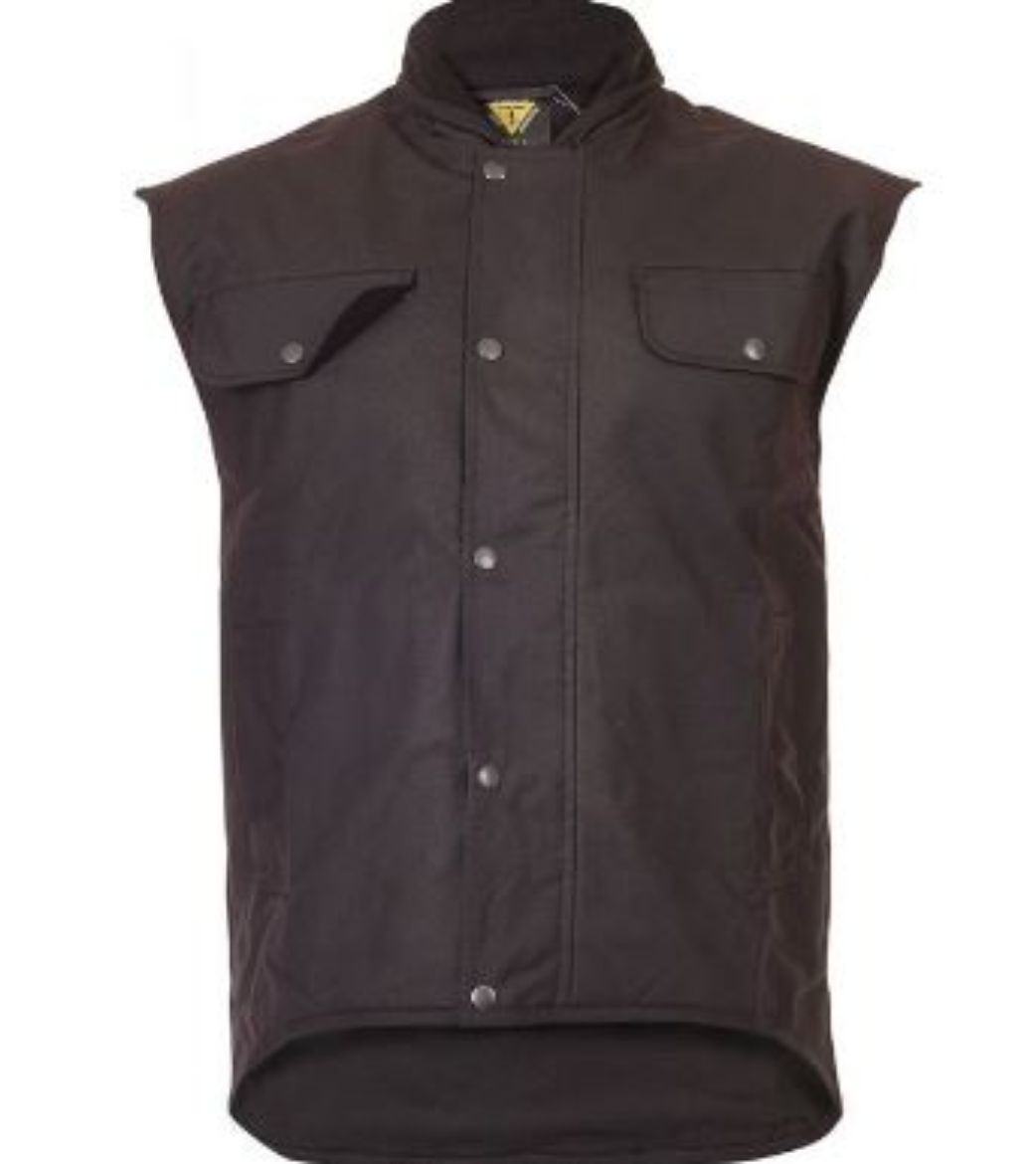 Picture of Caution Sleeveless Oilskin Vest