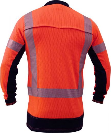 Picture of Caution D/N L/S Microvent Polo