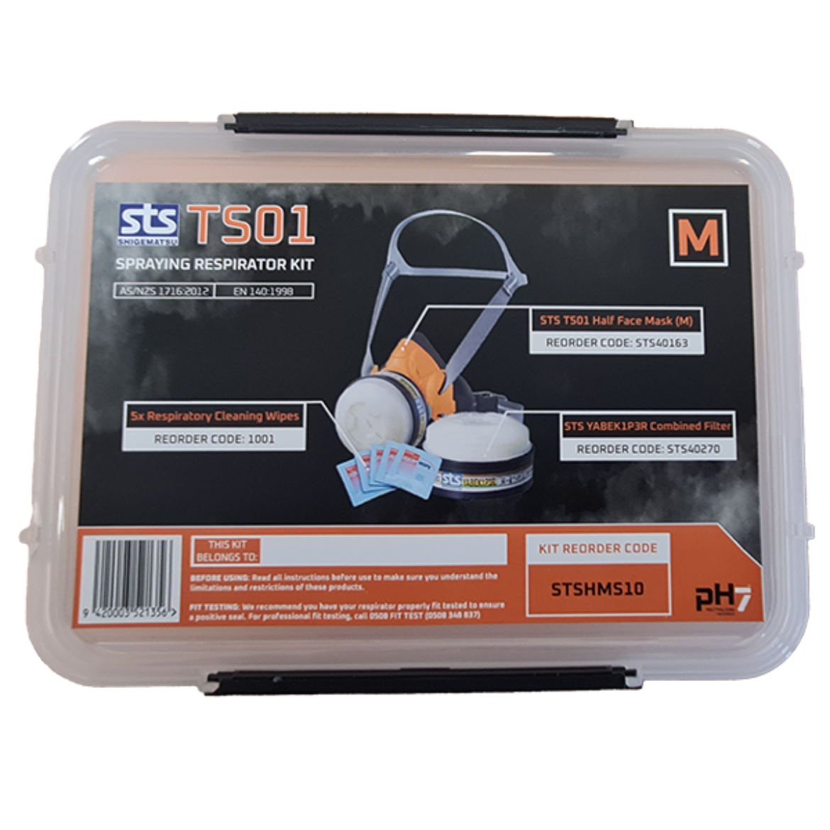 Picture of TS01 Spraying Respirator Face Mask Kit