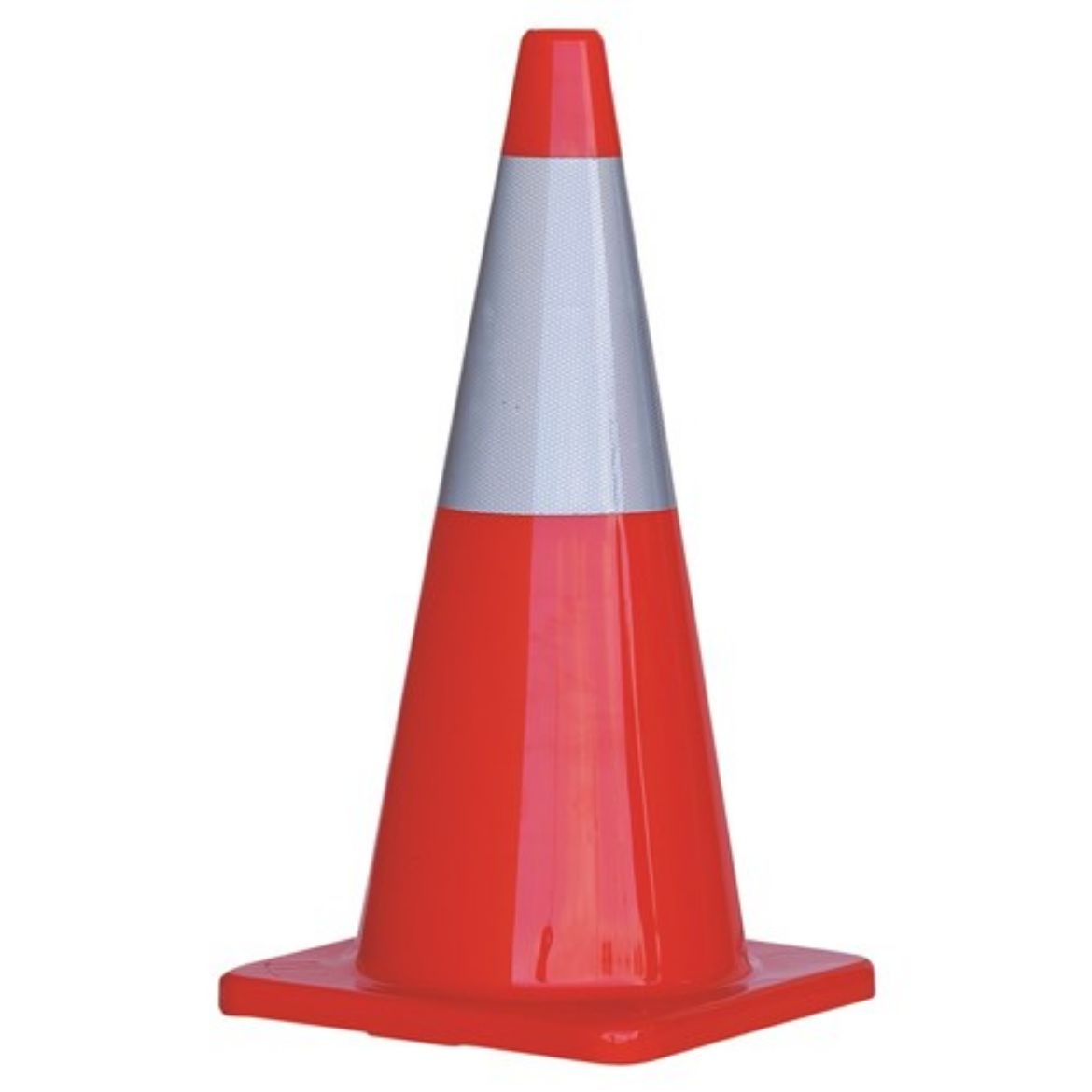 Picture of Orange Traffic Cone With Reflective Strip