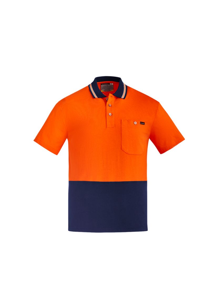 Picture of Mens Hi Vis Cotton S/S Polo