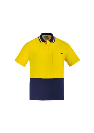 Picture of Mens Hi Vis Cotton S/S Polo