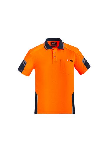 Picture of Mens Reinforced Hi Vis Squad S/S Polo