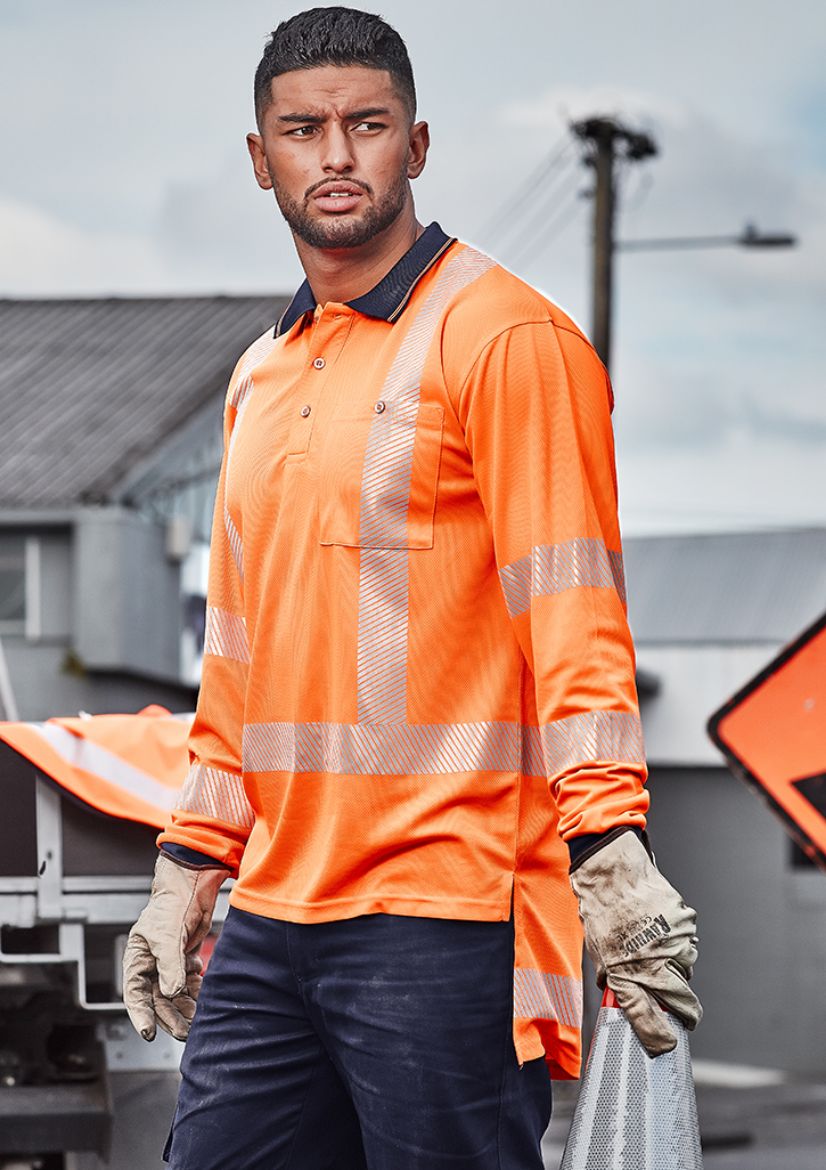 Picture of Hi Vis TTMC-W23 LS Segmented Tape Polo