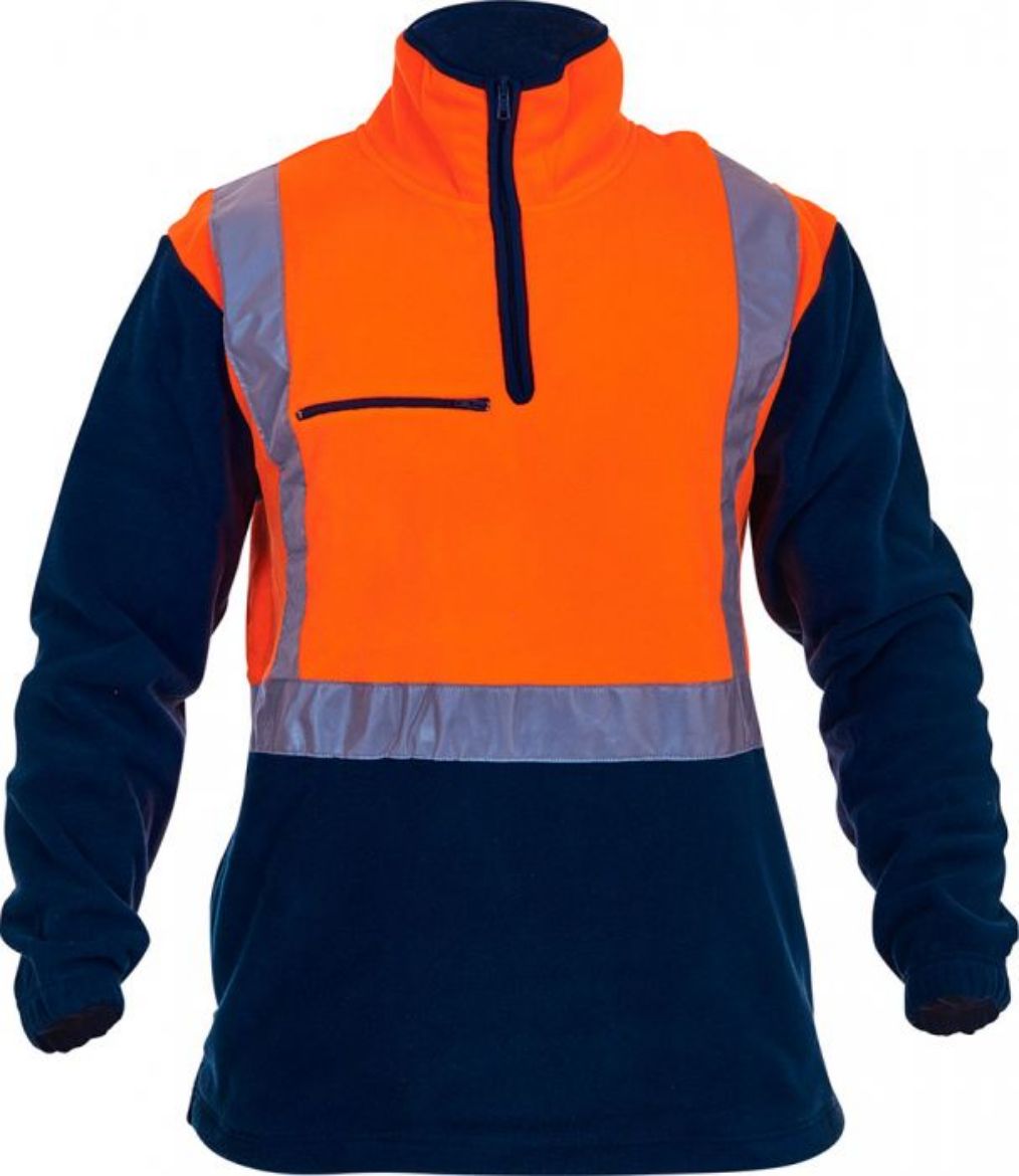 Picture of Hi Vis D/N Polar Fleece 1/2 Zip Tunic - 380Gm
