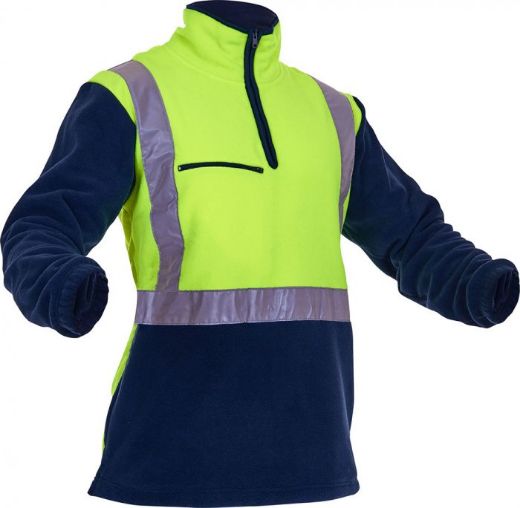 Picture of Hi Vis D/N Polar Fleece 1/2 Zip Tunic - 380Gm