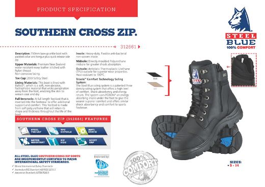 Picture of Southern Cross Zip Scuff - Tpu/Scuff Cap