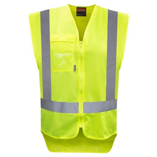 Picture of Hi Vis D/N Zip Vest - Yellow