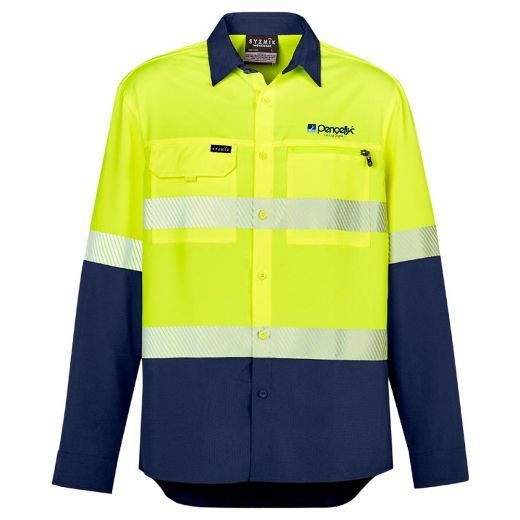 Picture of Mens Hi Vis Outdoor Segmented Tape L/S Shirt