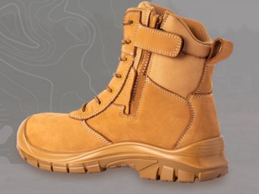 Picture of The Waihi Zip Safety Boots - Wheat