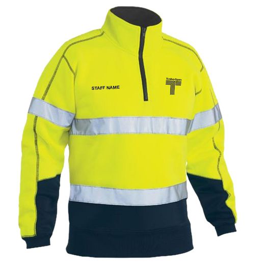 Picture of Hi Vis Taped Fleece Zip Pullover