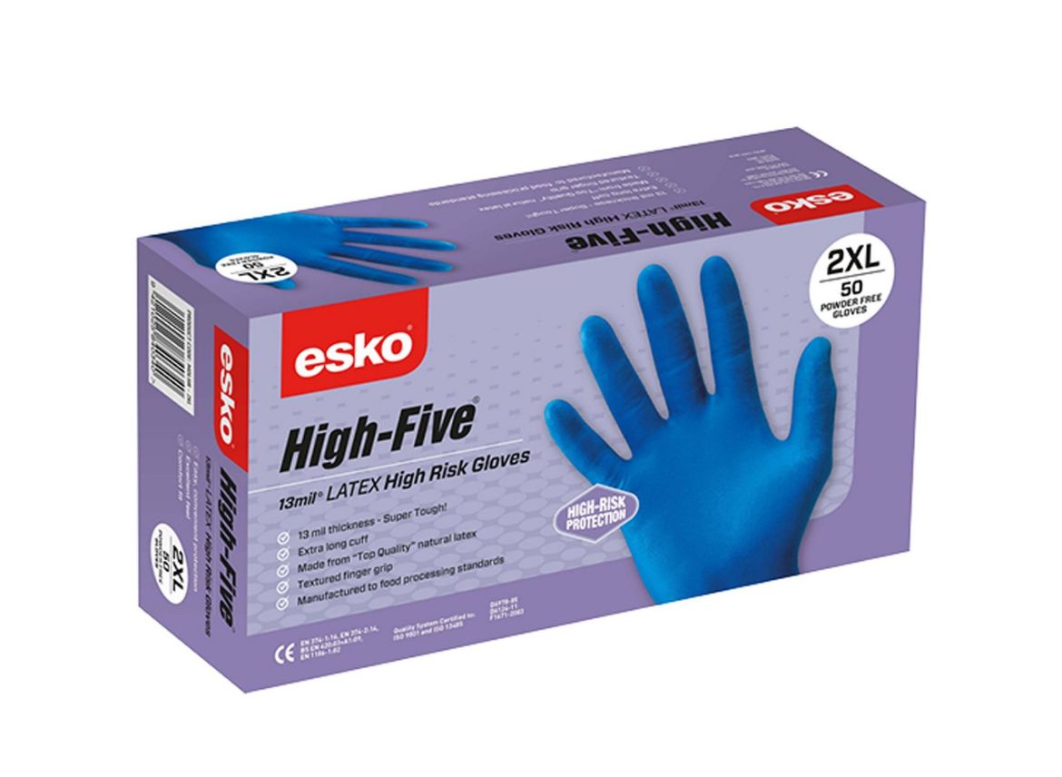 Picture of Esko High Five High Risk Latex Glove - Box of 50