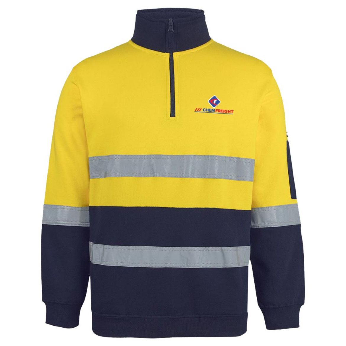 Picture of Hi Vis D/N Cotton 1/2 Zip Sweat